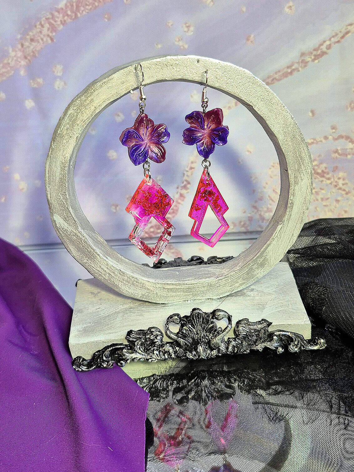 Earrings - Sakura Starlit