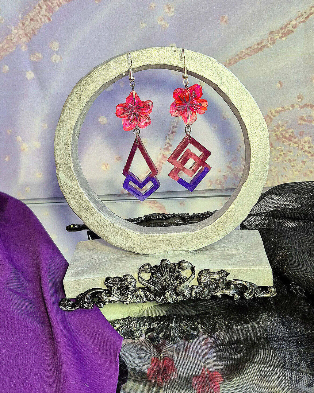 Earrings - Sakura Plumfade