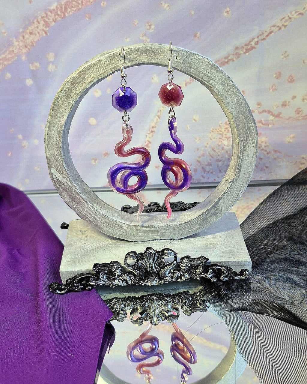 Earrings - Serpent’s Purple Haze
