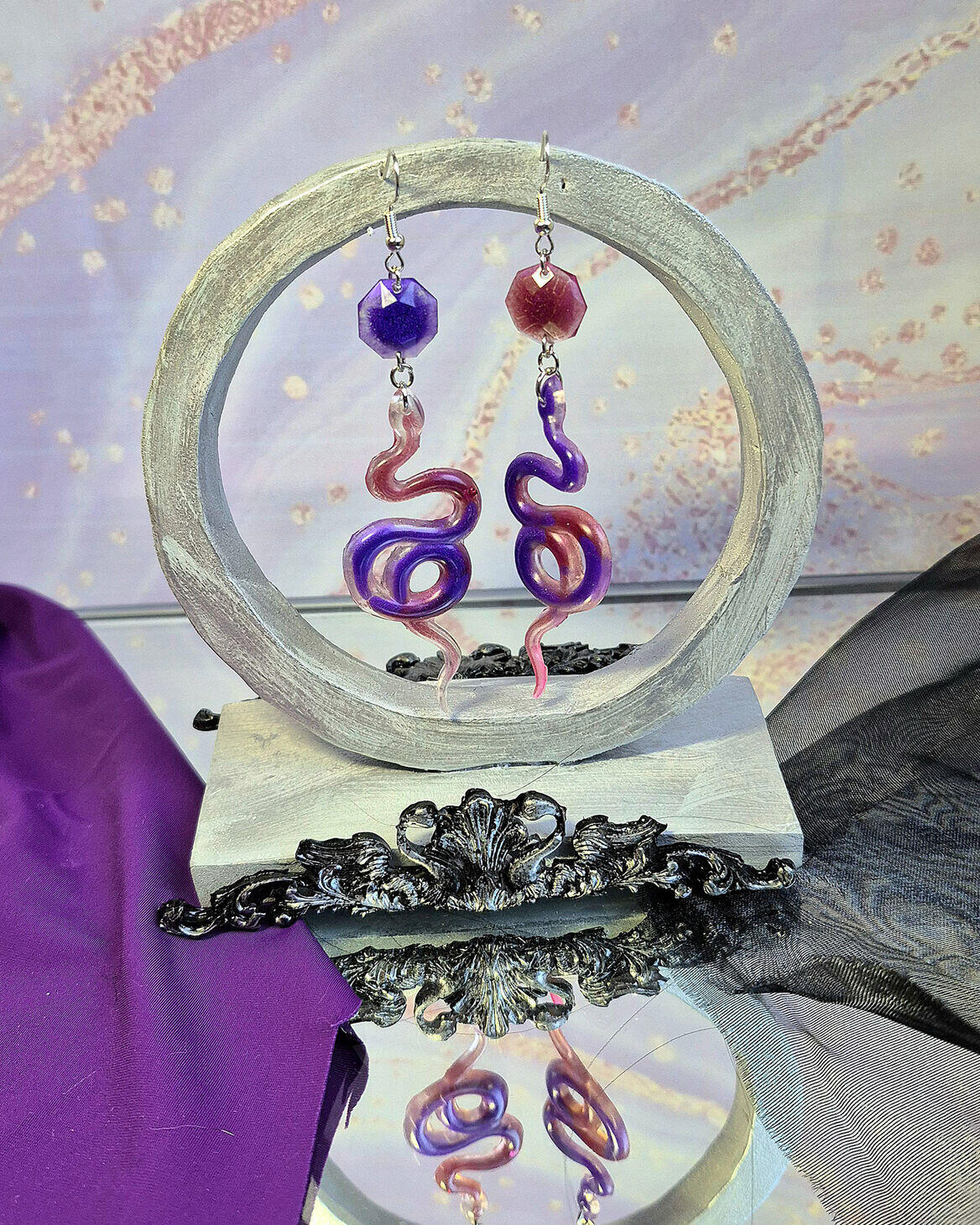 Earrings - Serpent’s Purple Haze