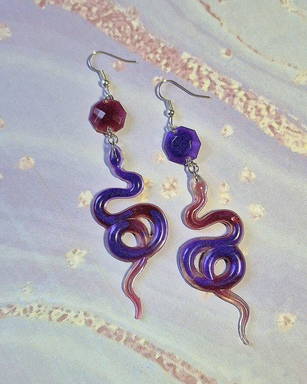 Earrings - Serpent’s Purple Haze