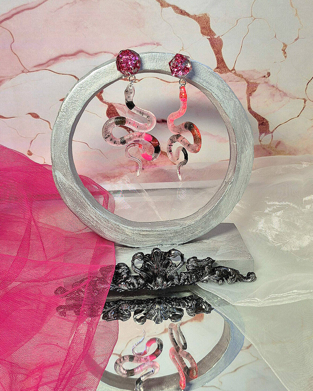 Earrings - Serpent's Shadowblush