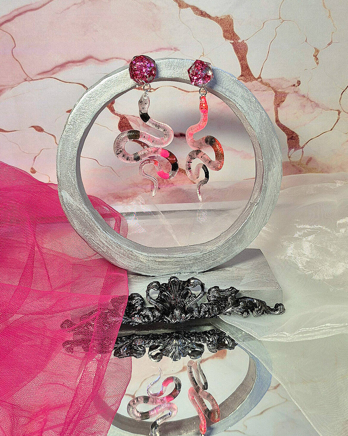 Earrings - Serpent's Shadowblush