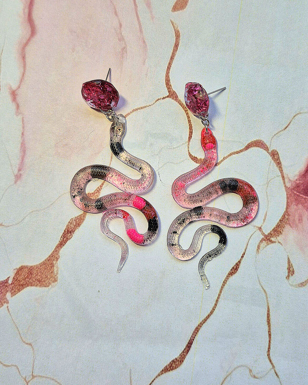 Earrings - Serpent's Shadowblush