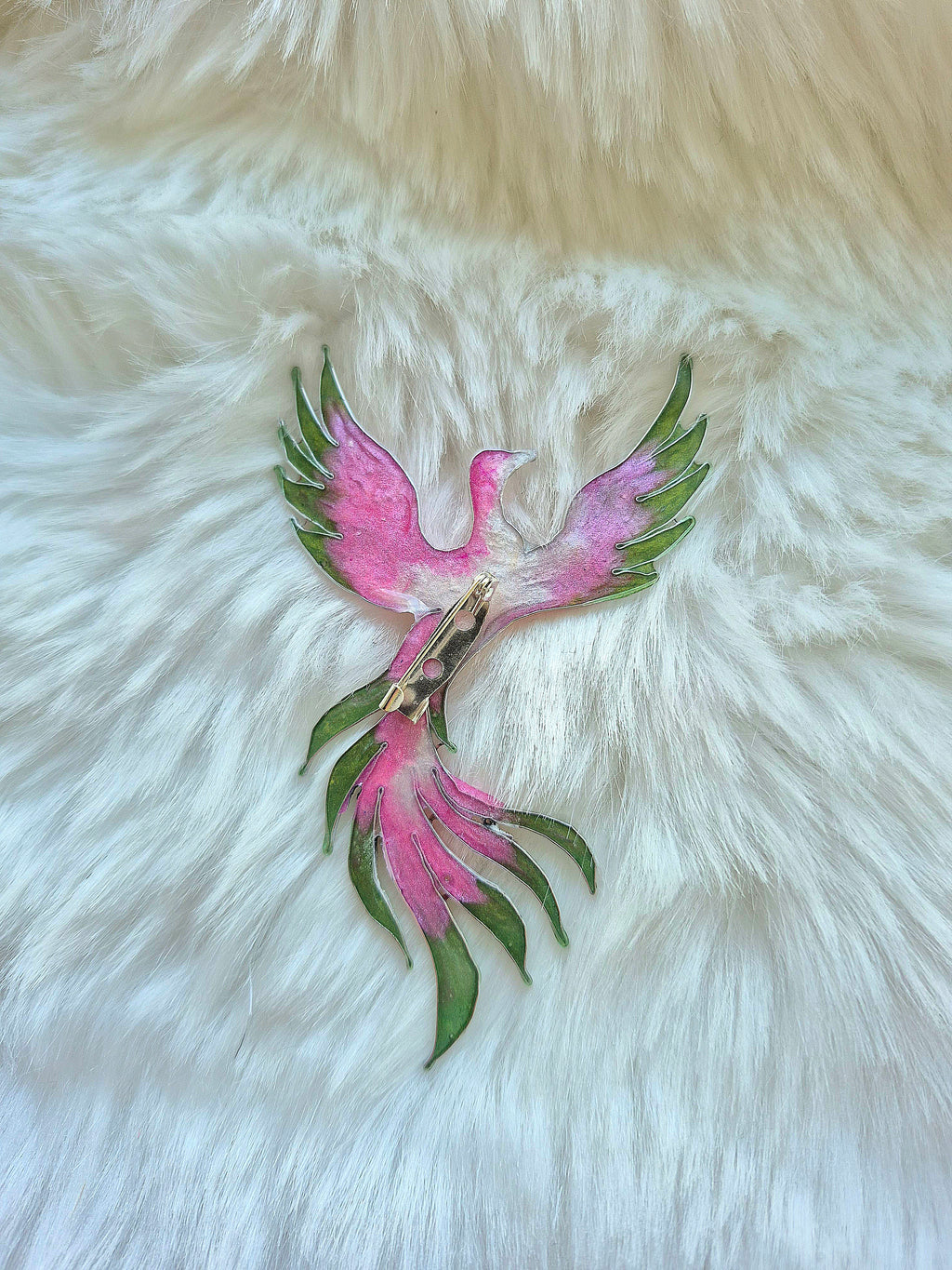 Mythical brooch- Bloomheart Pheonix