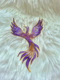 Mythical brooch- Amethyst Dawn Pheonix