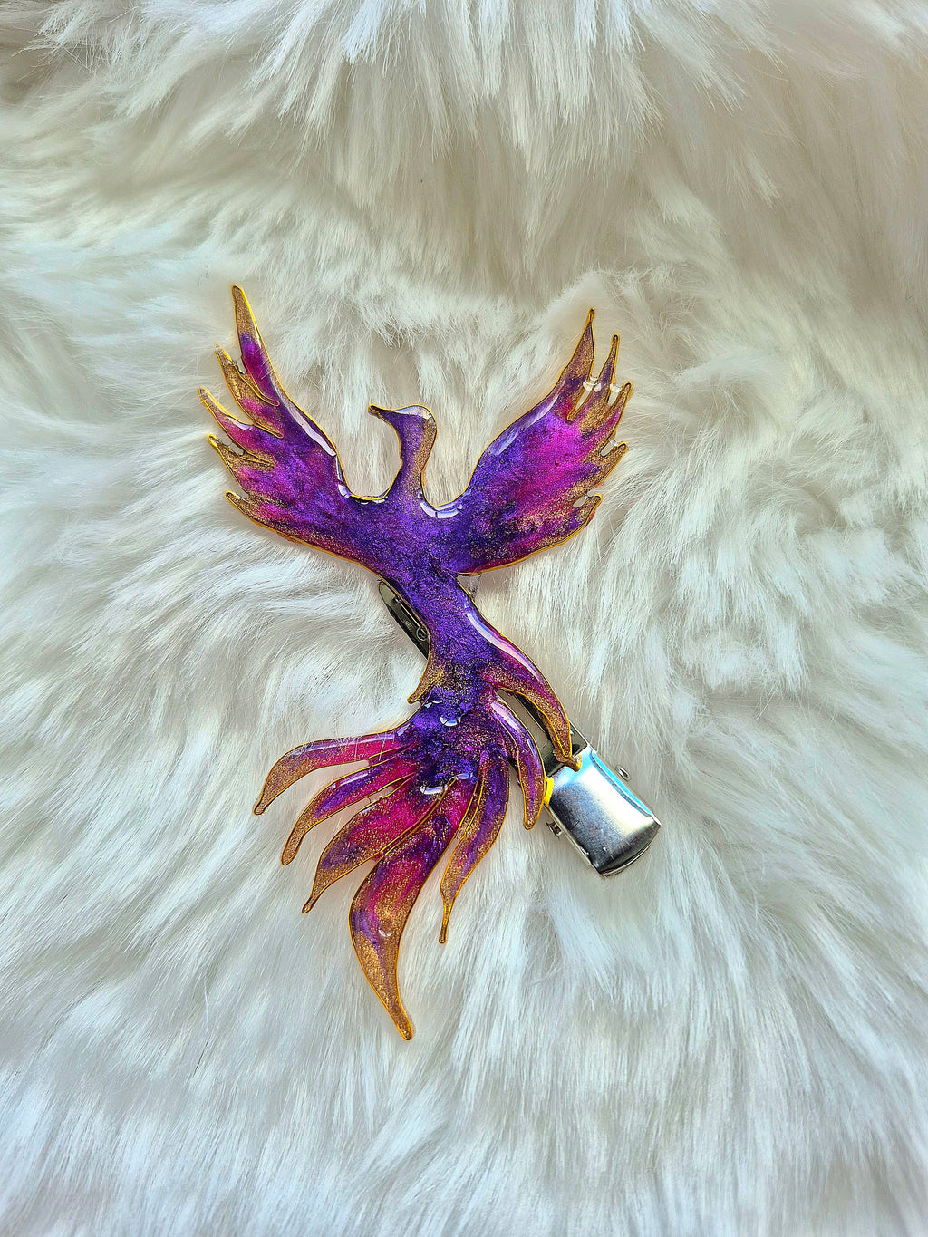 Mythical hairclip - Aster Crown Pheonix
