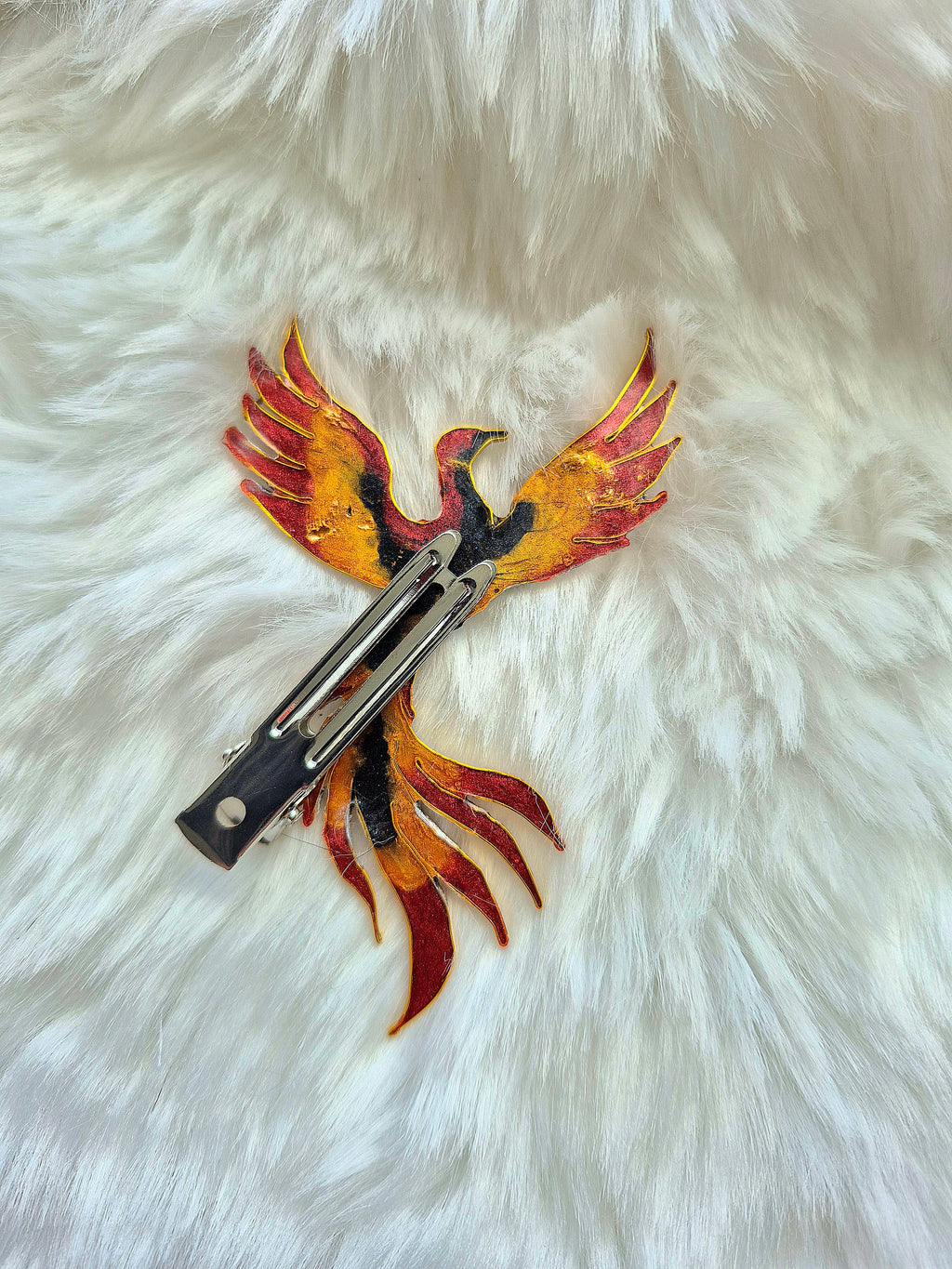 Mythical hairclip - Ashen Crown Phoenix