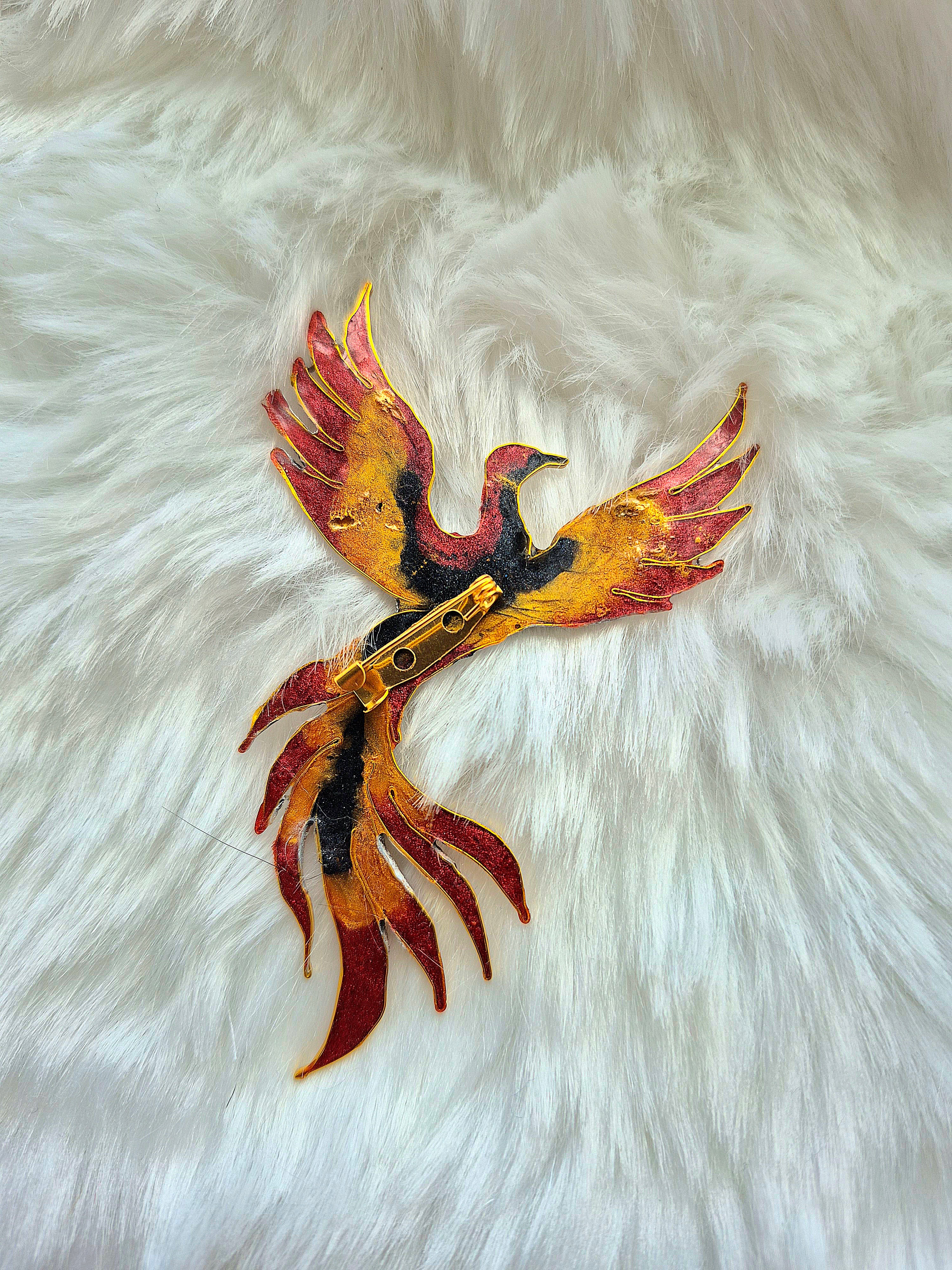Mythical brooch- Ashen Crown Phoenix