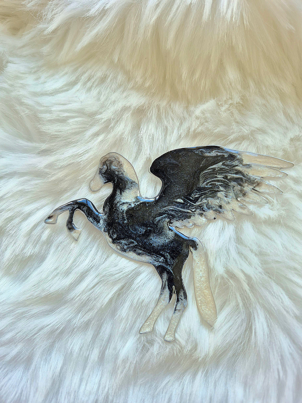 Mythical brooch- Moonveil Pegasus