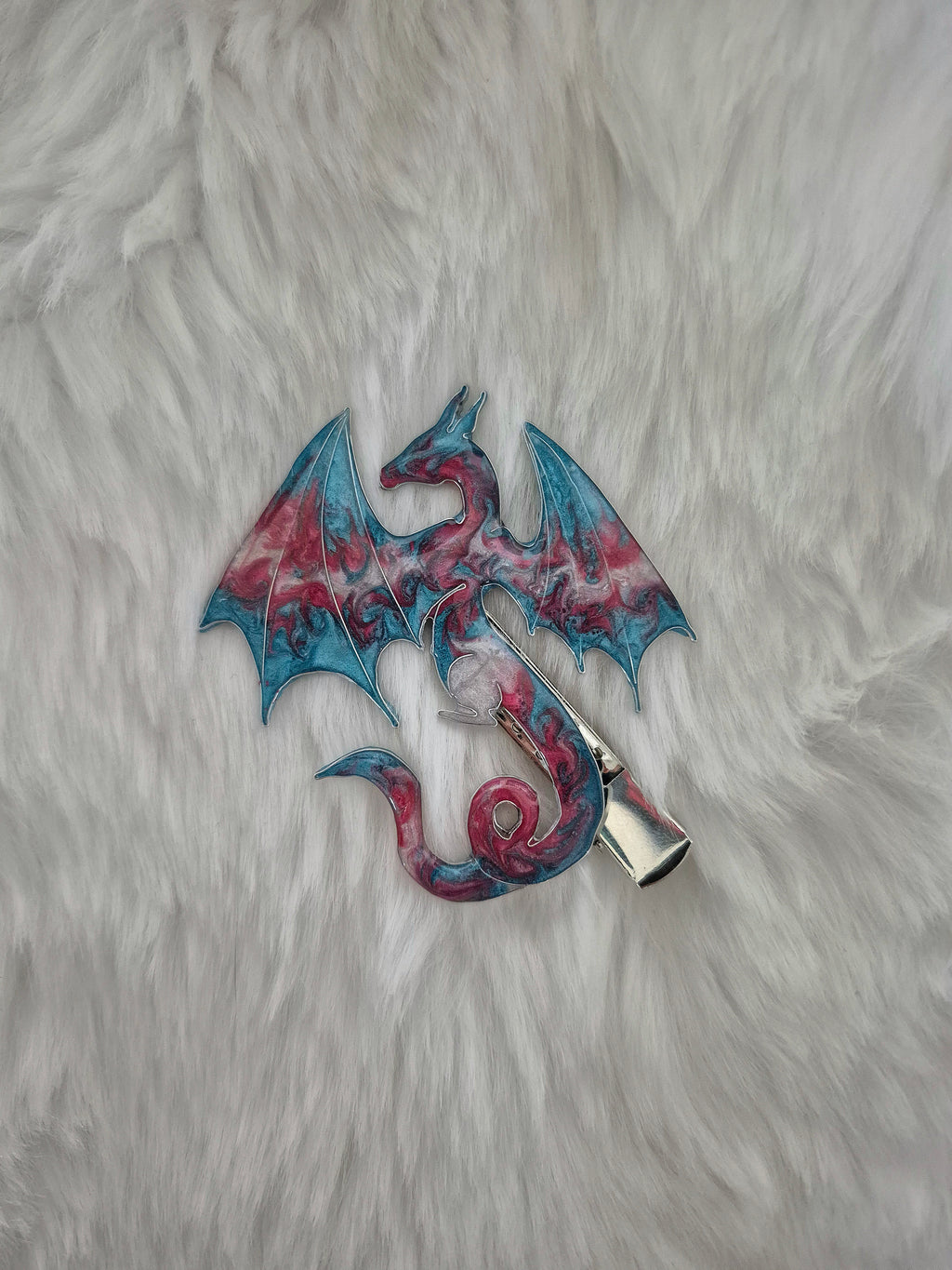 Mythical hairclip - Prismveil Wyvern