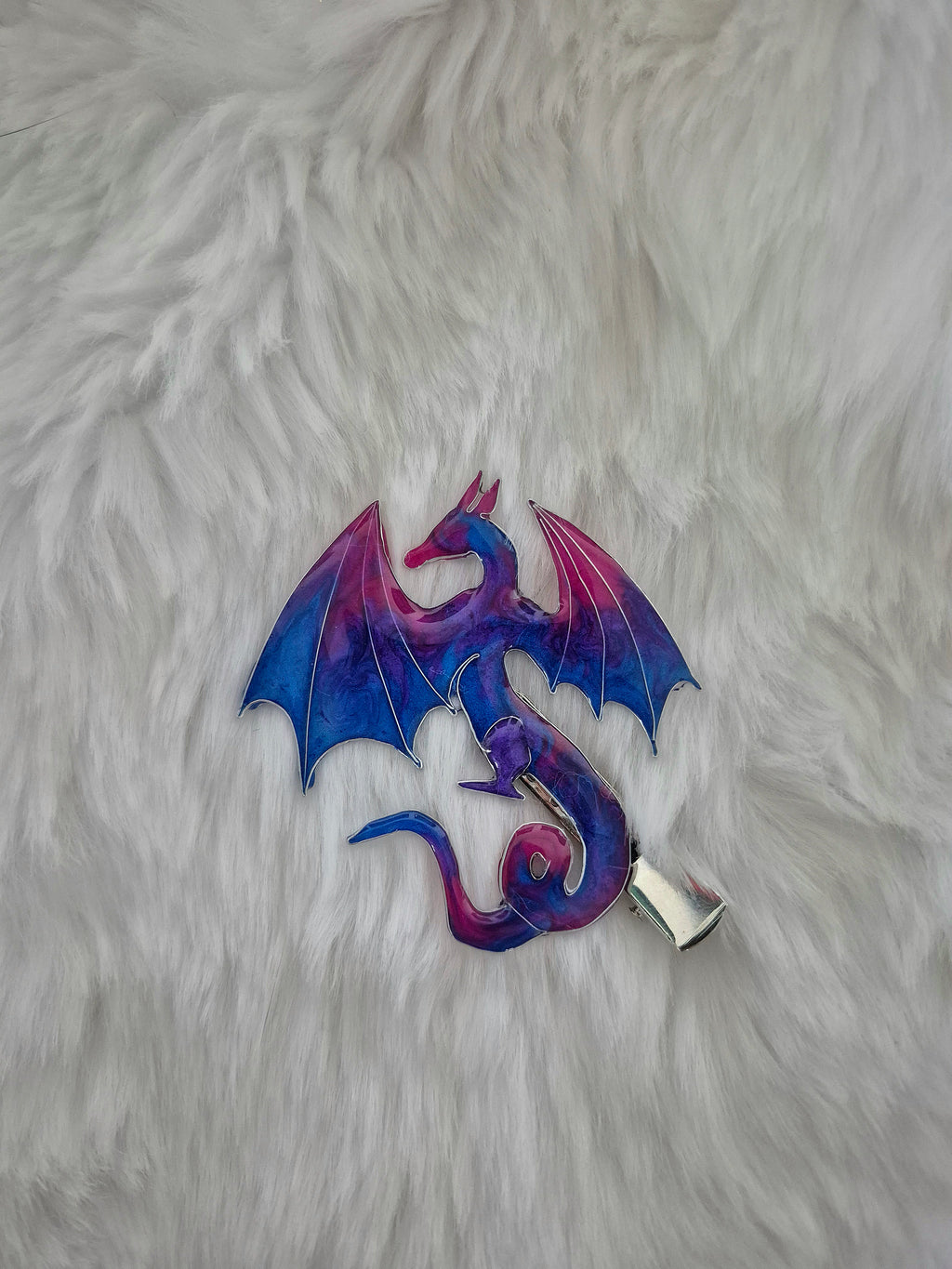 Mythical hairclip - Heartsong Wyvern