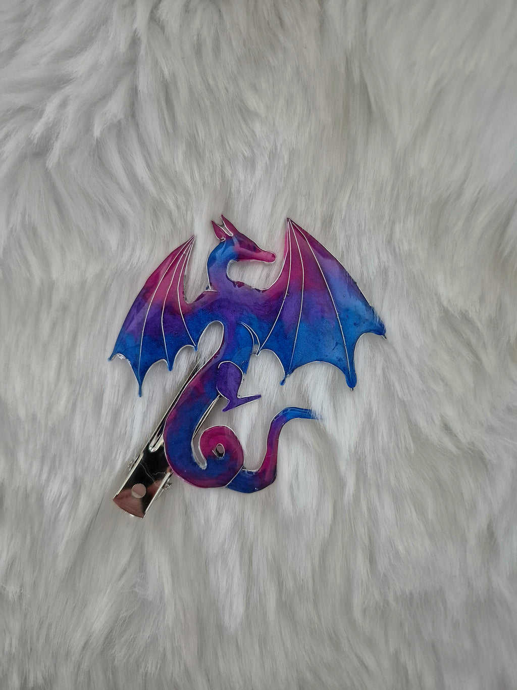 Mythical hairclip - Heartsong Wyvern
