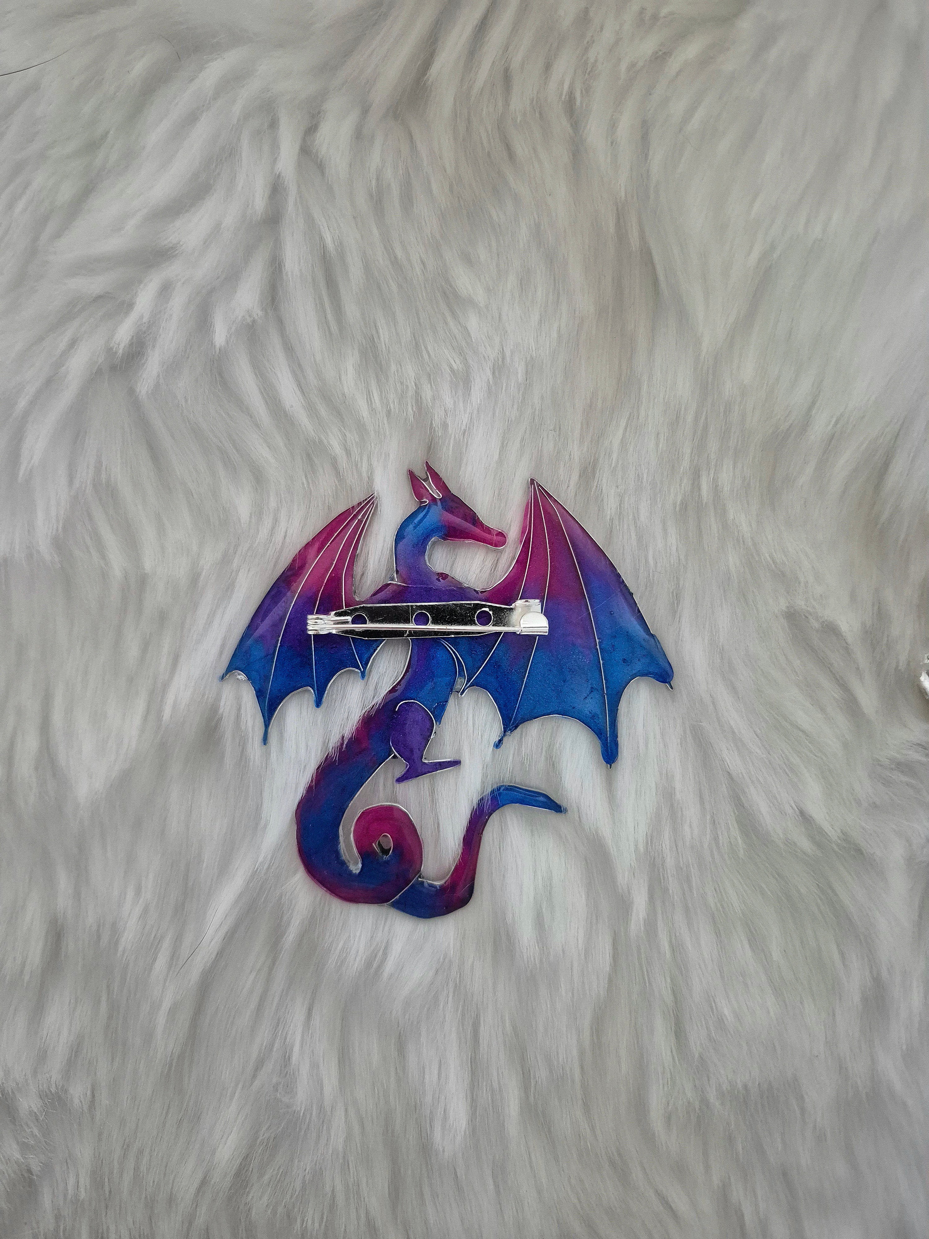 Mythical brooch - Heartsong Wyvern
