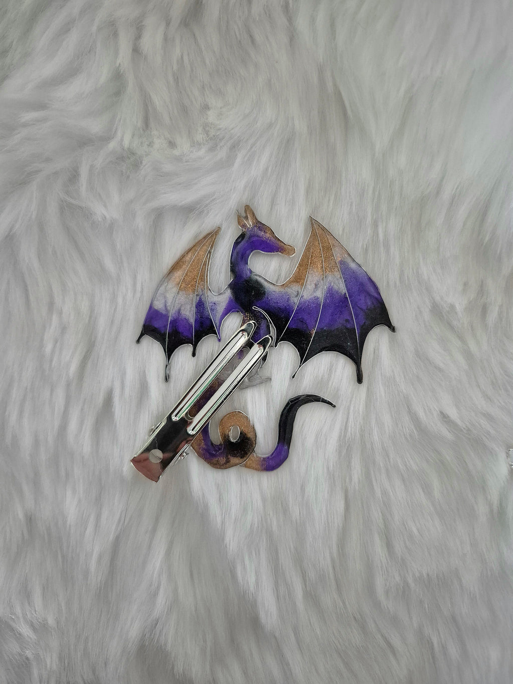 Mythical hairclip - Eclipse Wyvern
