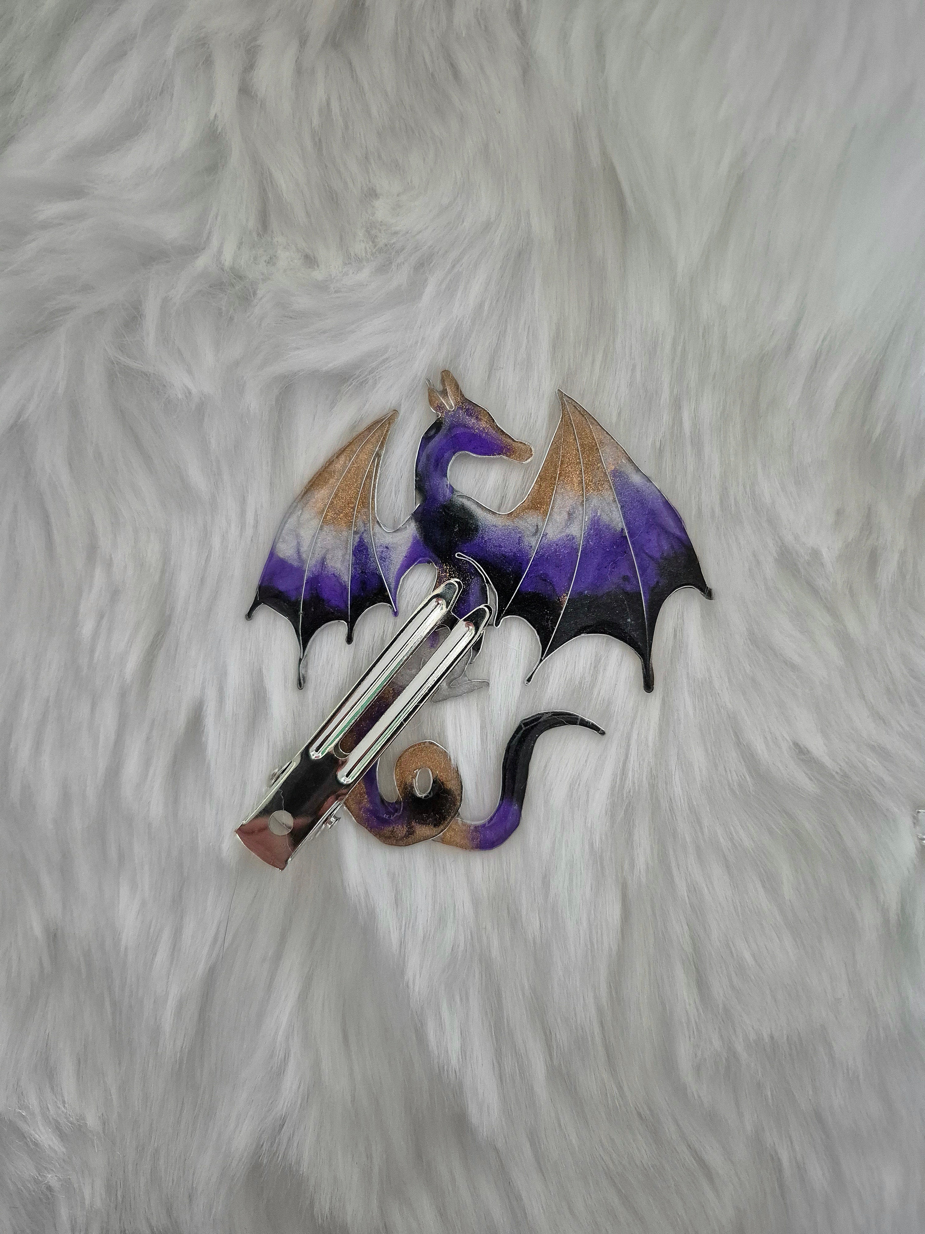 Mythical hairclip - Eclipse Wyvern
