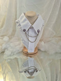 Collar pin - Lavendar bloom D20