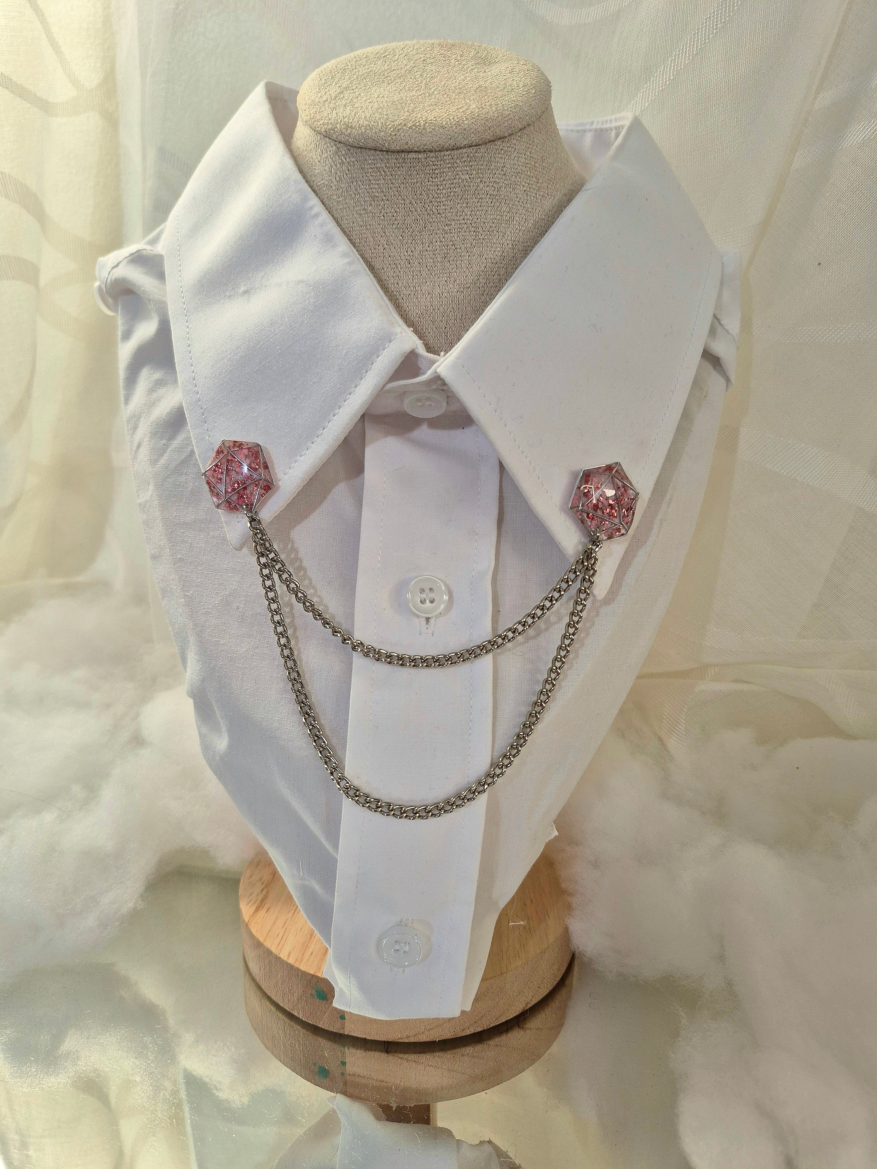 Collar pin - Rose Petal D20