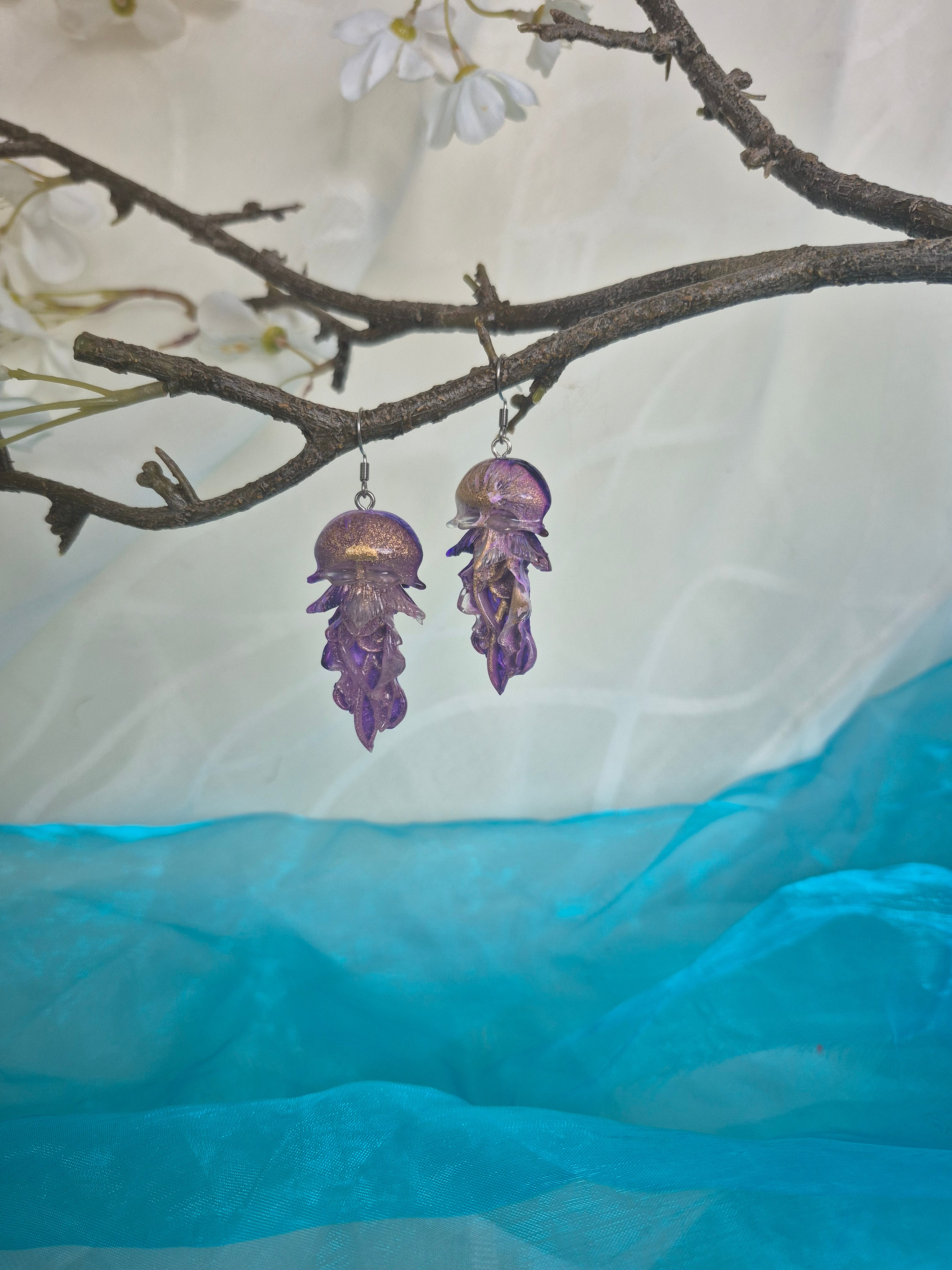 Earrings - Celestial Jellyfish