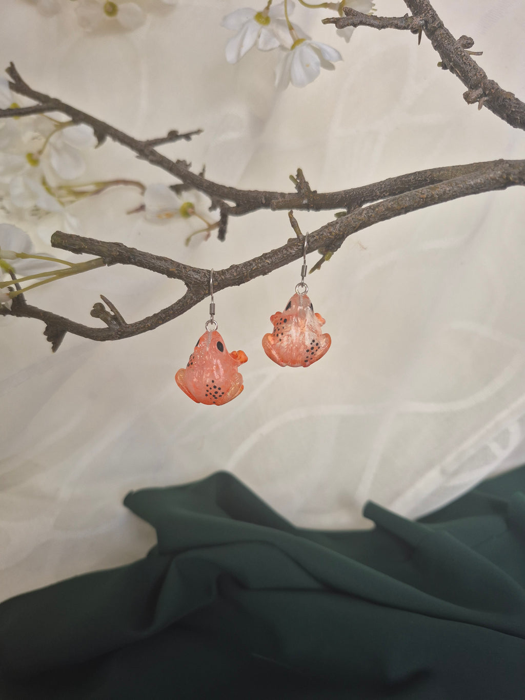 Earrings - Willow frog