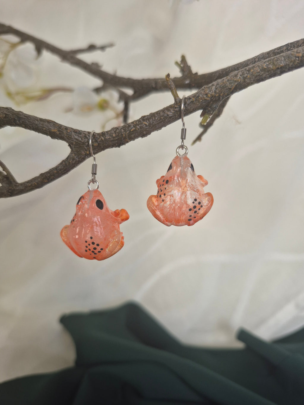 Earrings - Willow frog