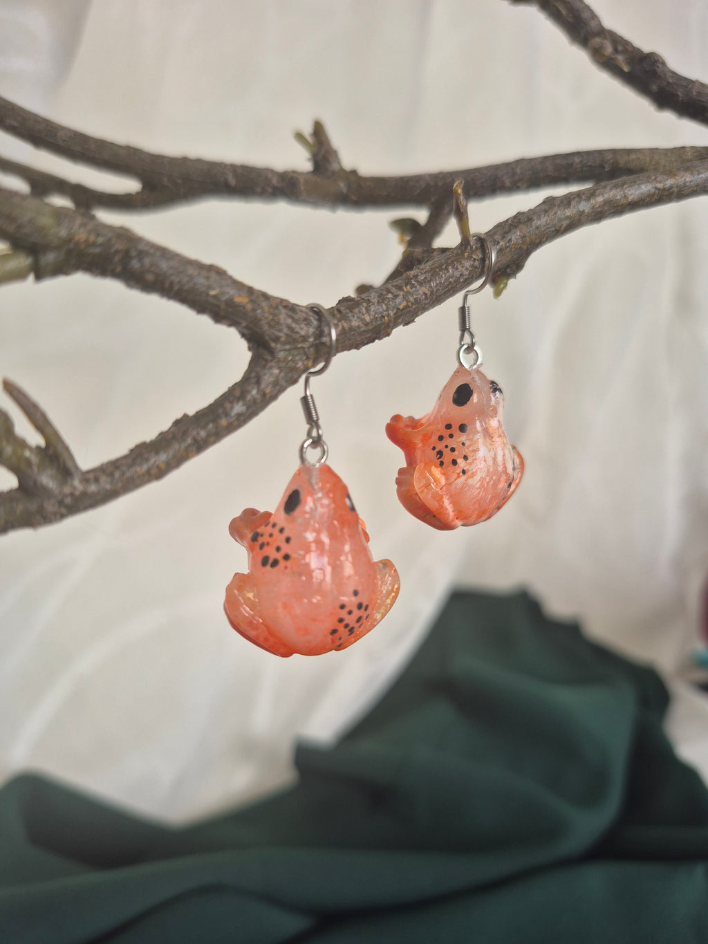 Earrings - Willow frog