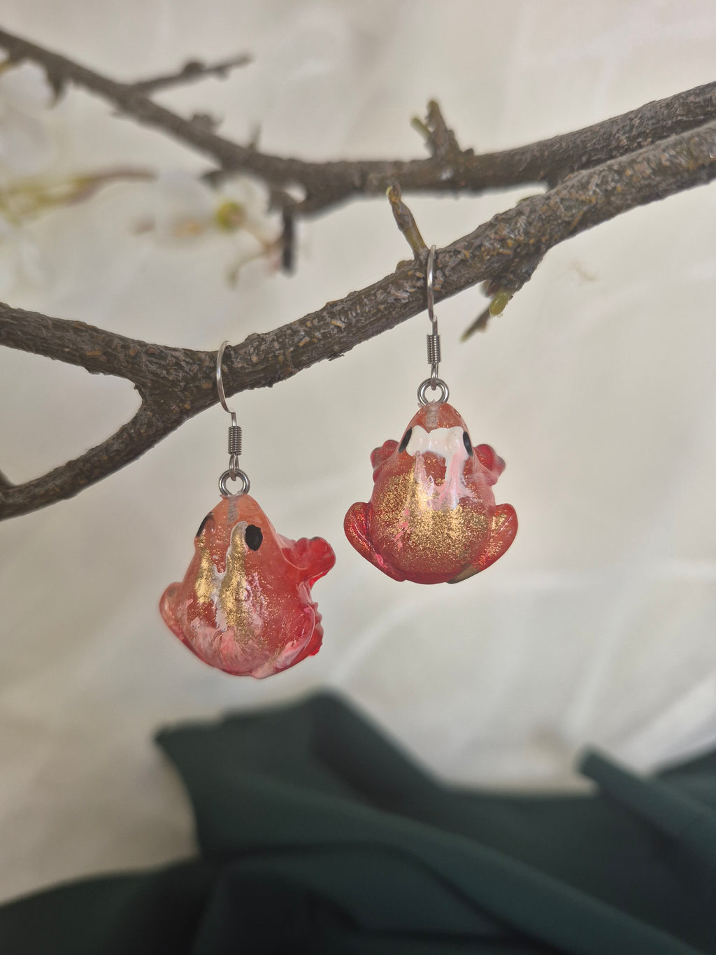 Earrings - Fernshade frog