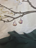 Earrings - Lavender frog