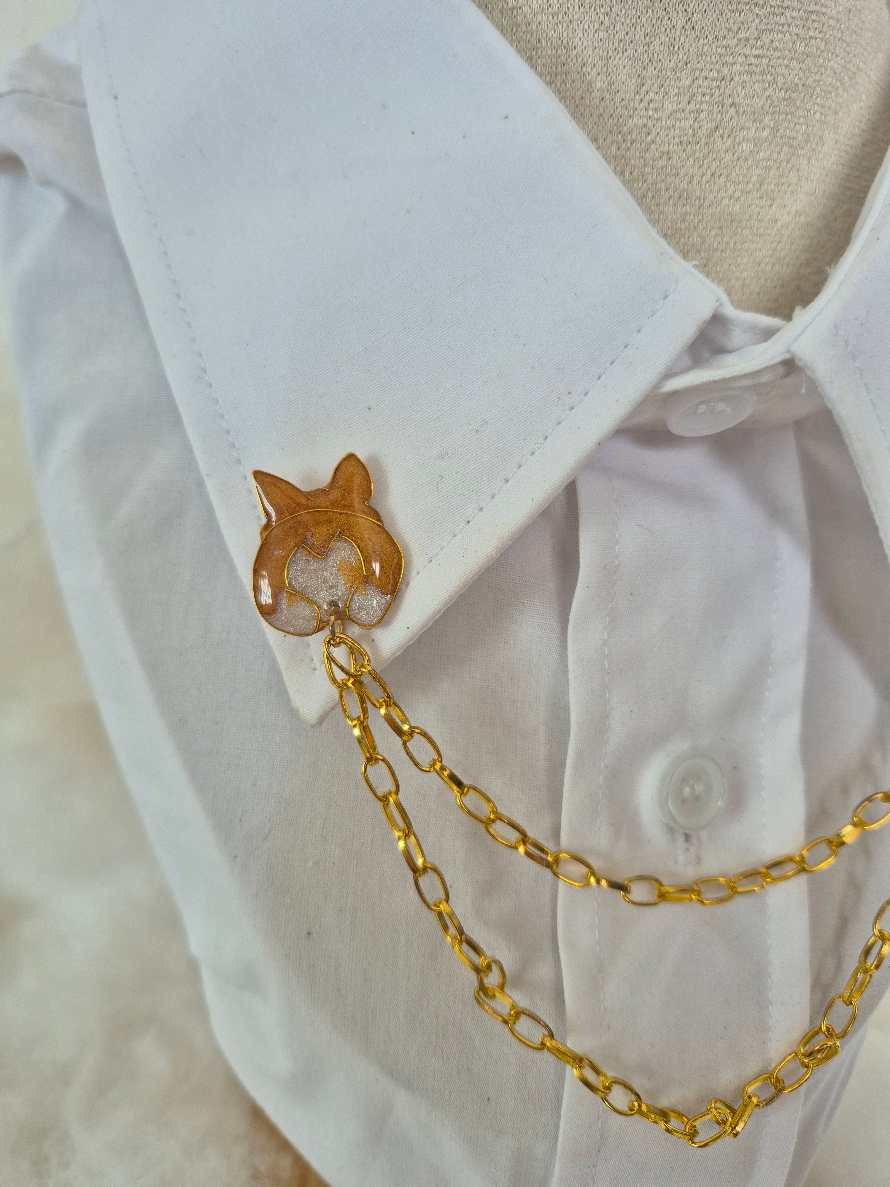 Collar pin - Corgi Butt