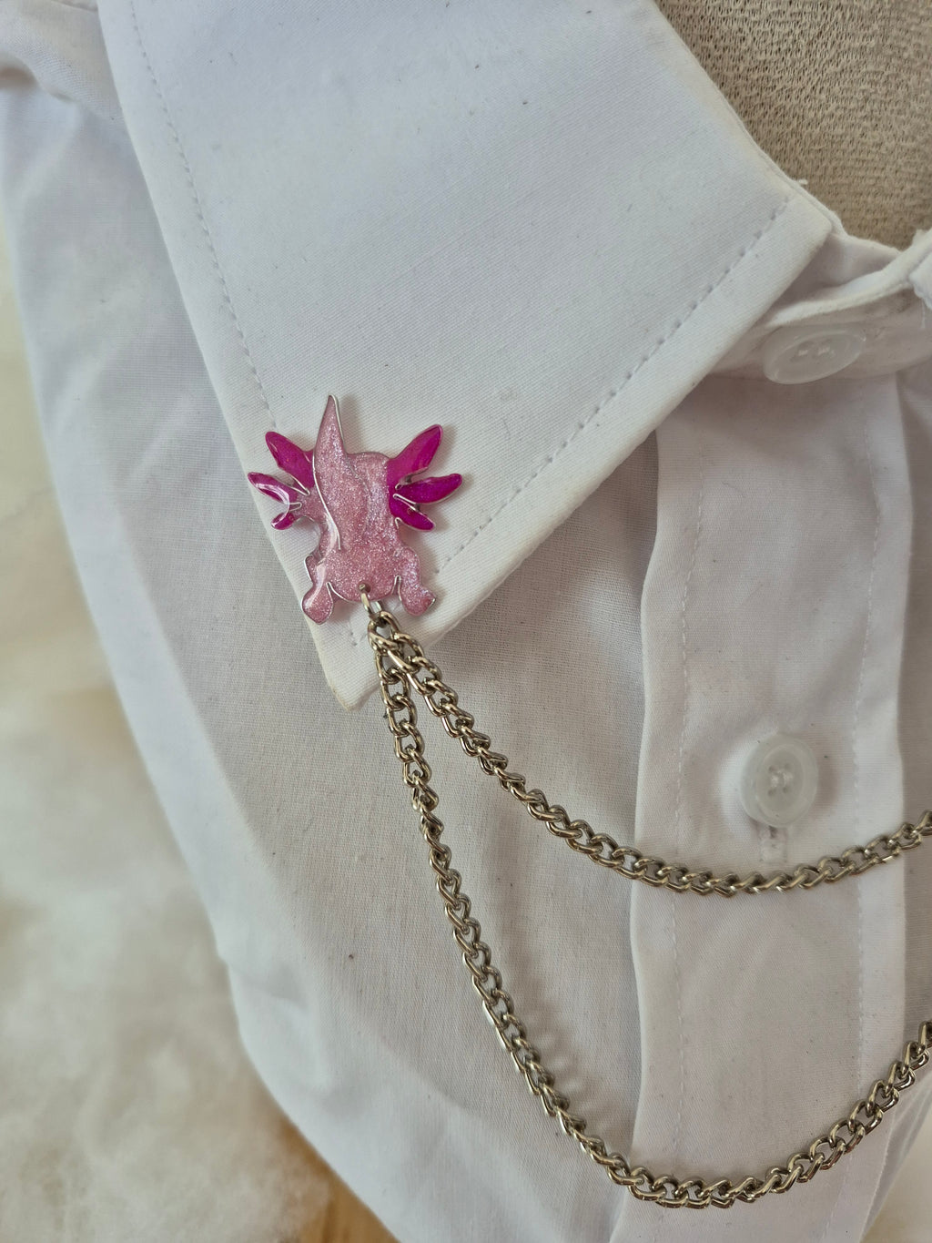 Collar pin - Axolotl Butt