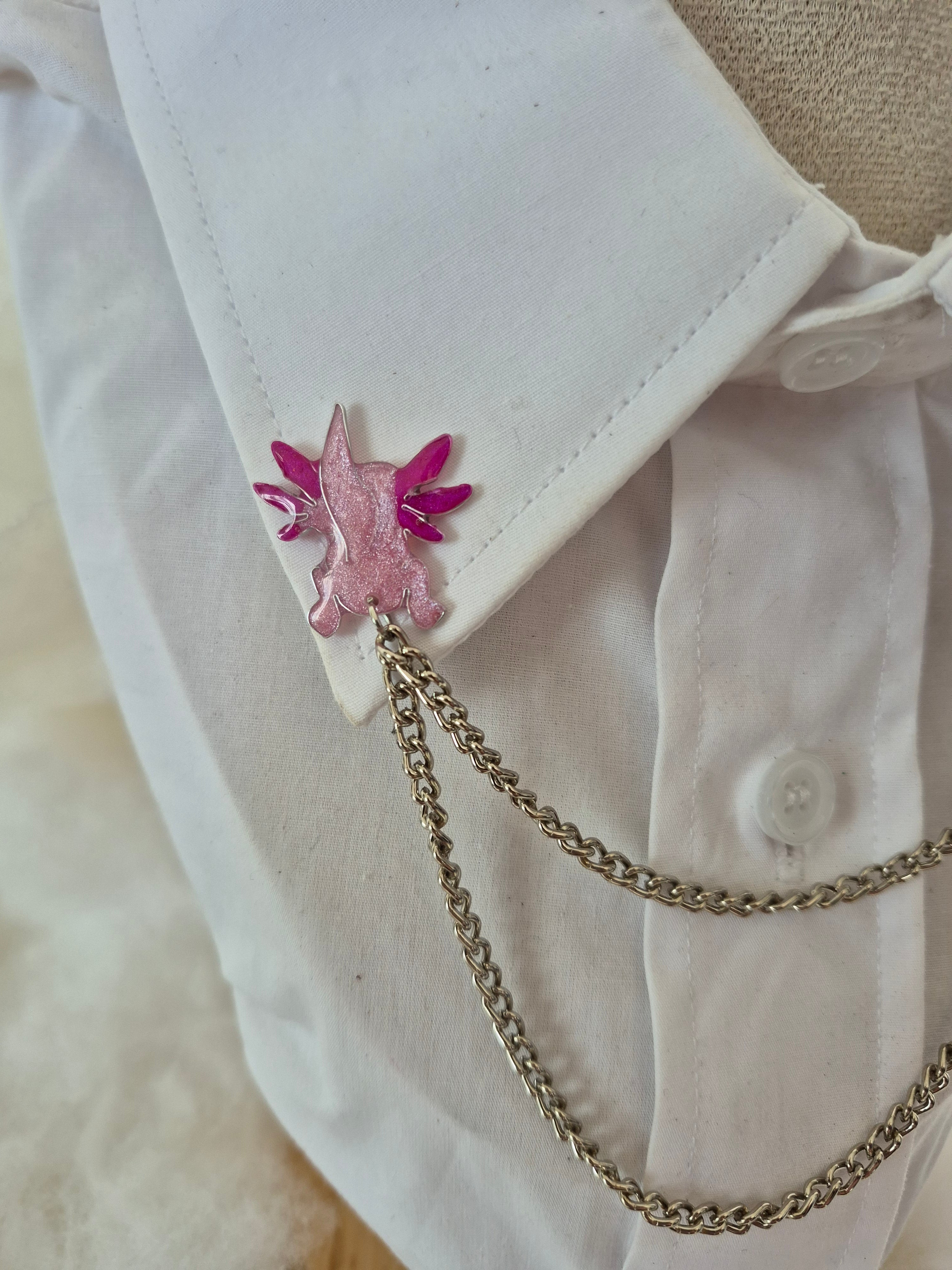 Collar pin - Axolotl Butt