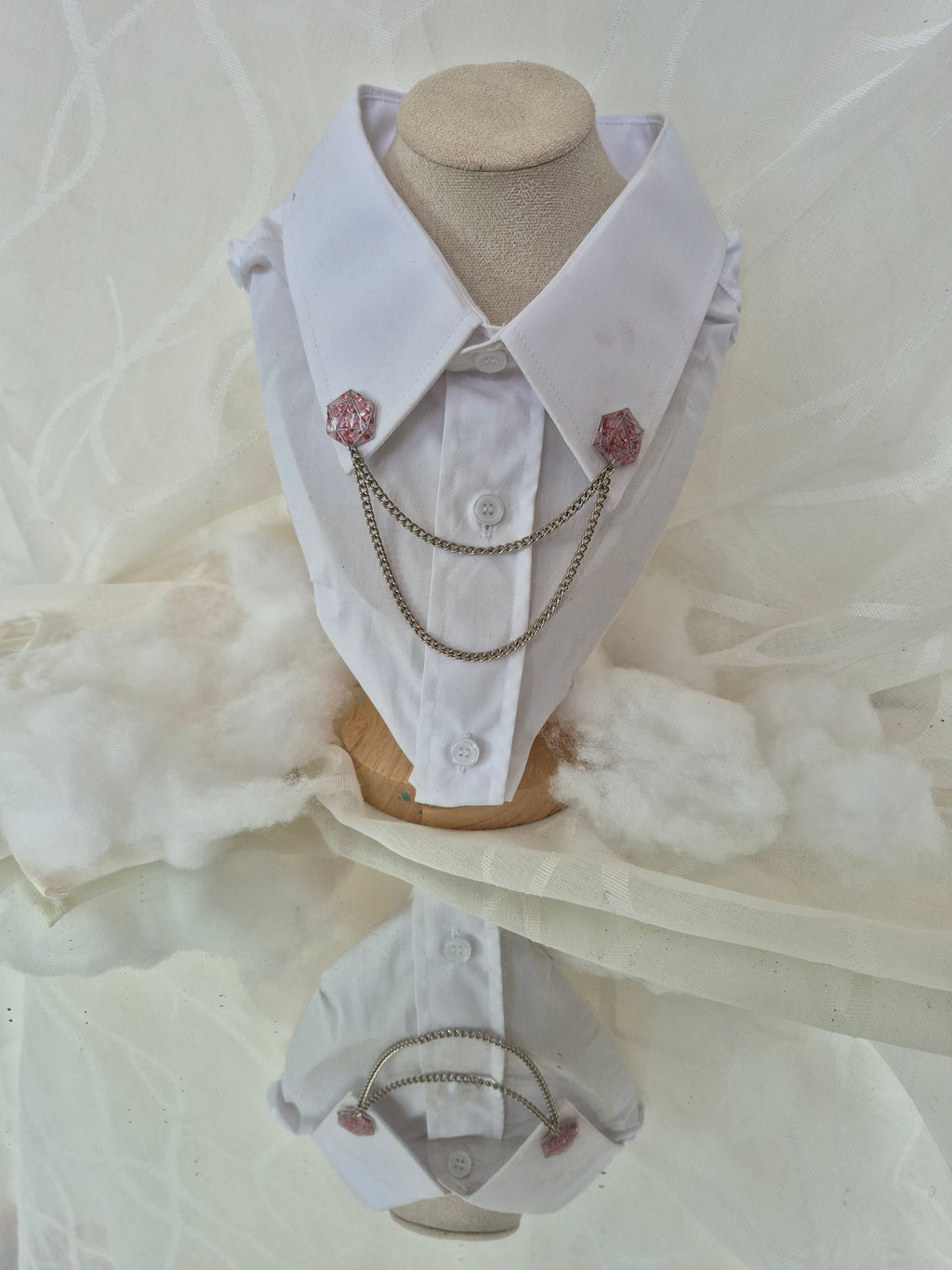 Collar pin - Blushing Dawn D20