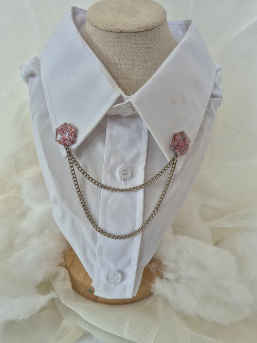 Collar pin - Blushing Dawn D20