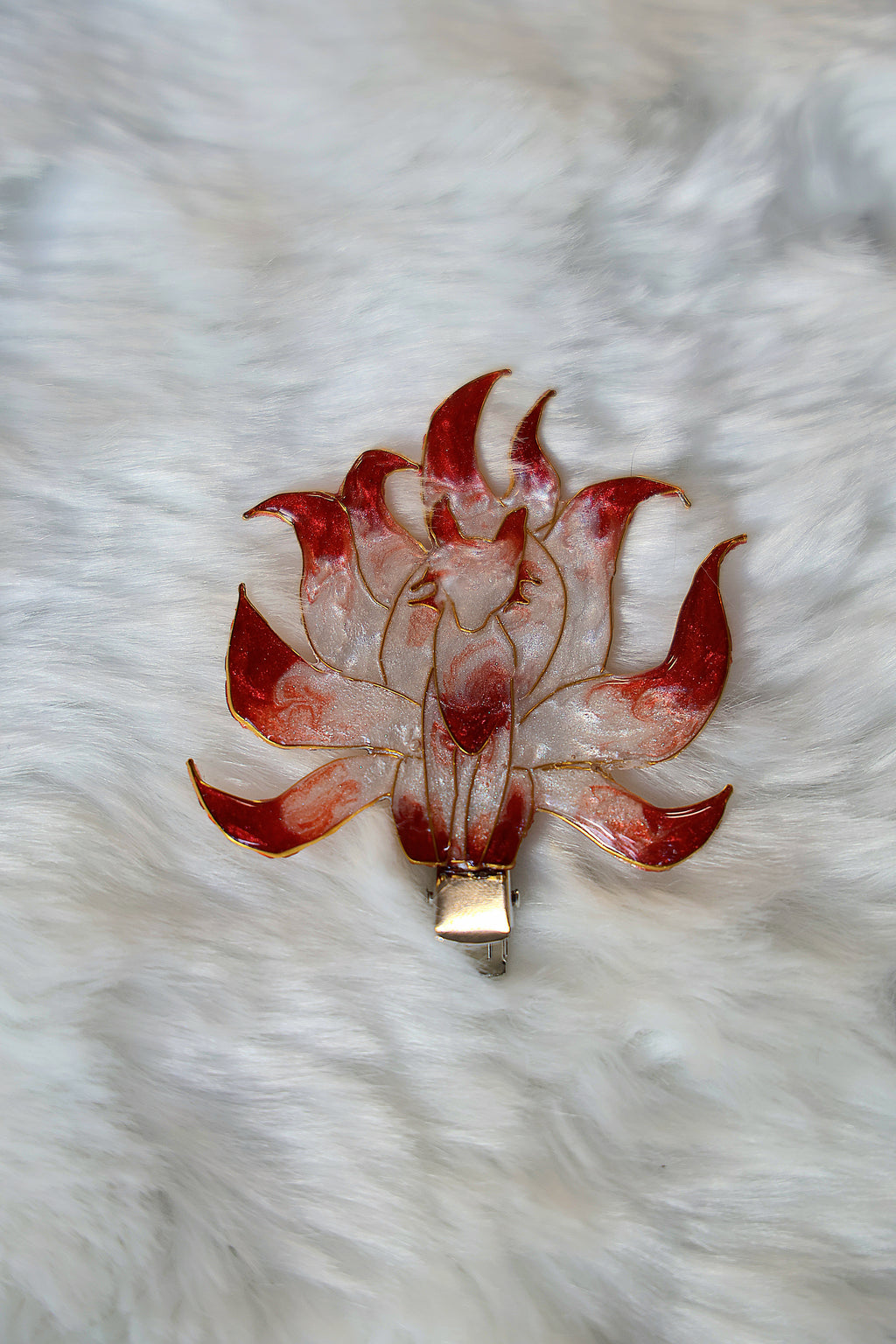 Mythical hairclip - Nine tailed Kitsune