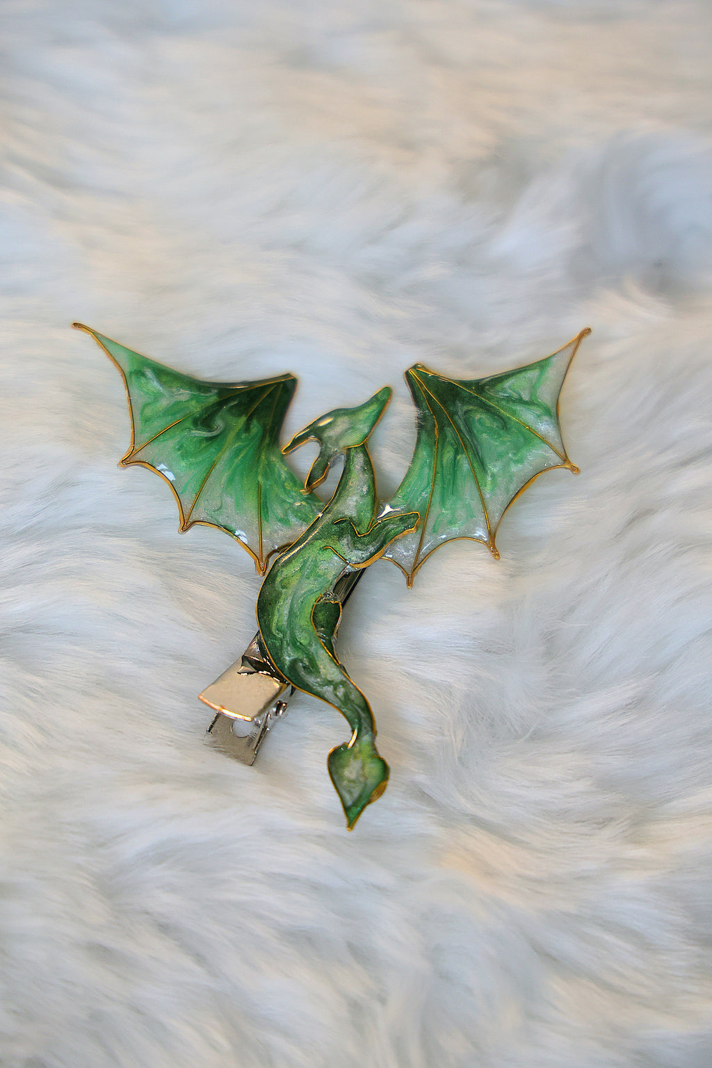 Mythical hairclip - Verdant Serawyrm