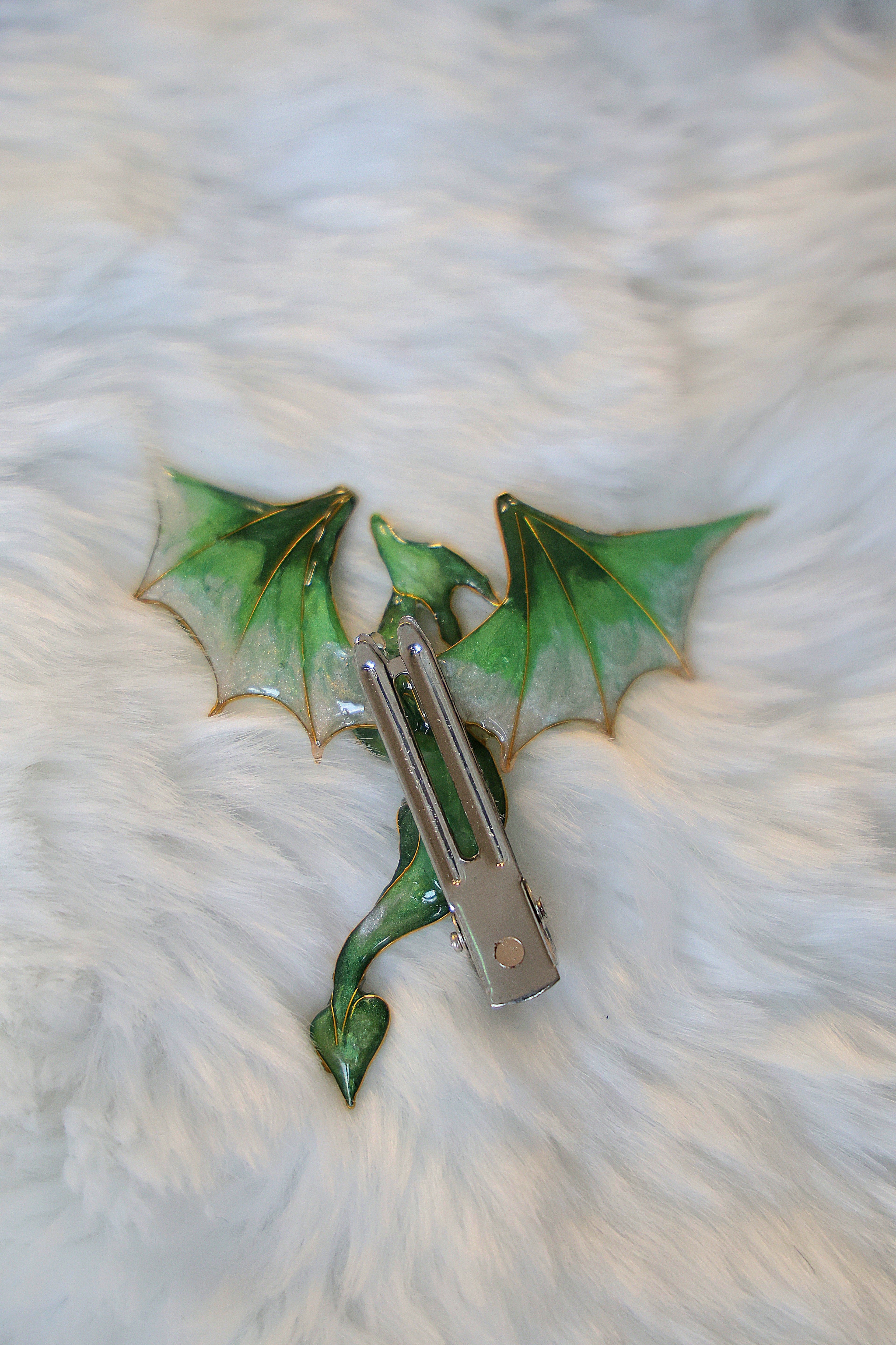 Mythical hairclip - Verdant Serawyrm
