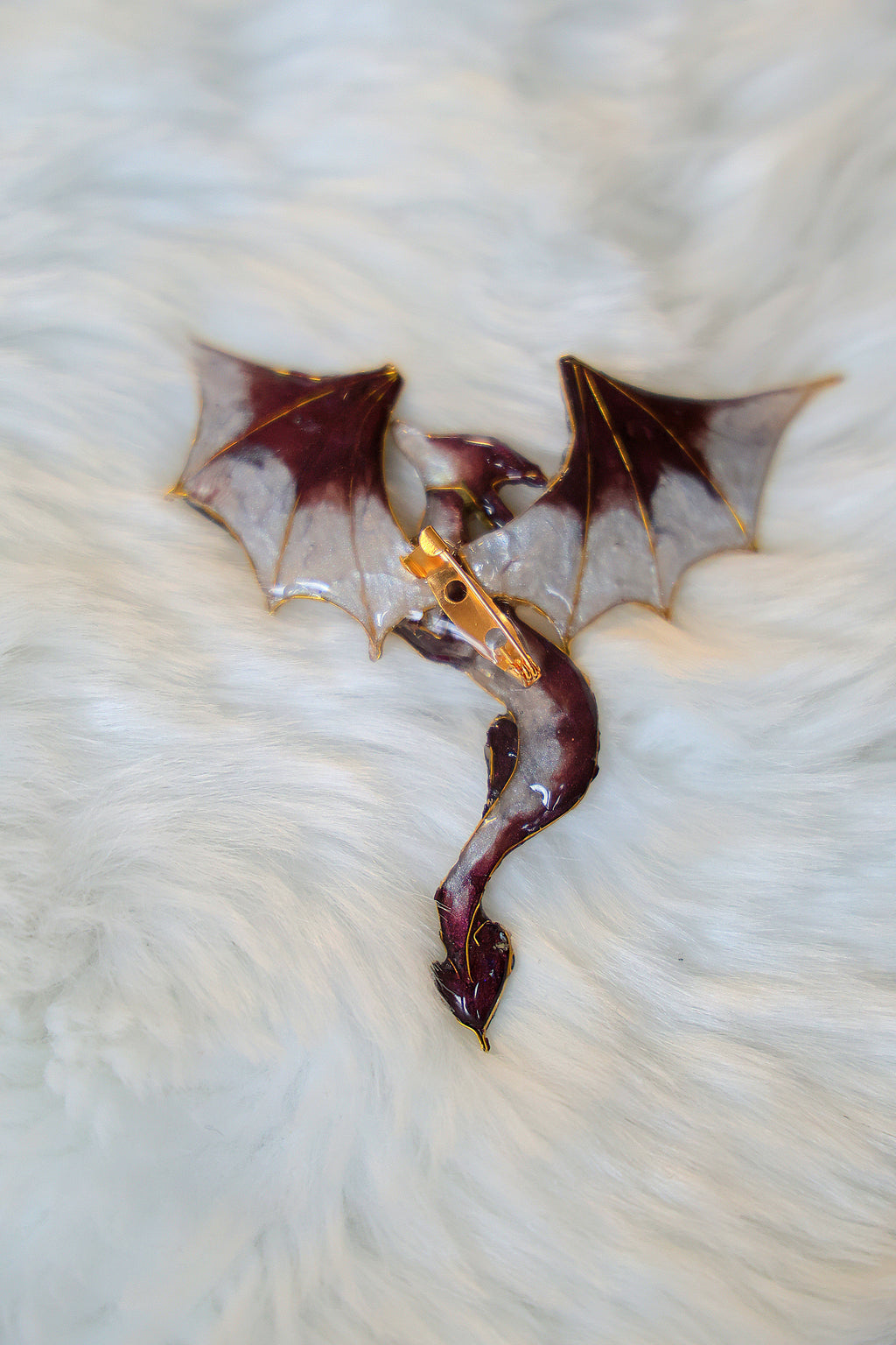 Mythical brooch- Dawnflare Wyvern